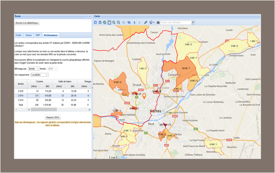 You want to analyze the local performance of your points of sale