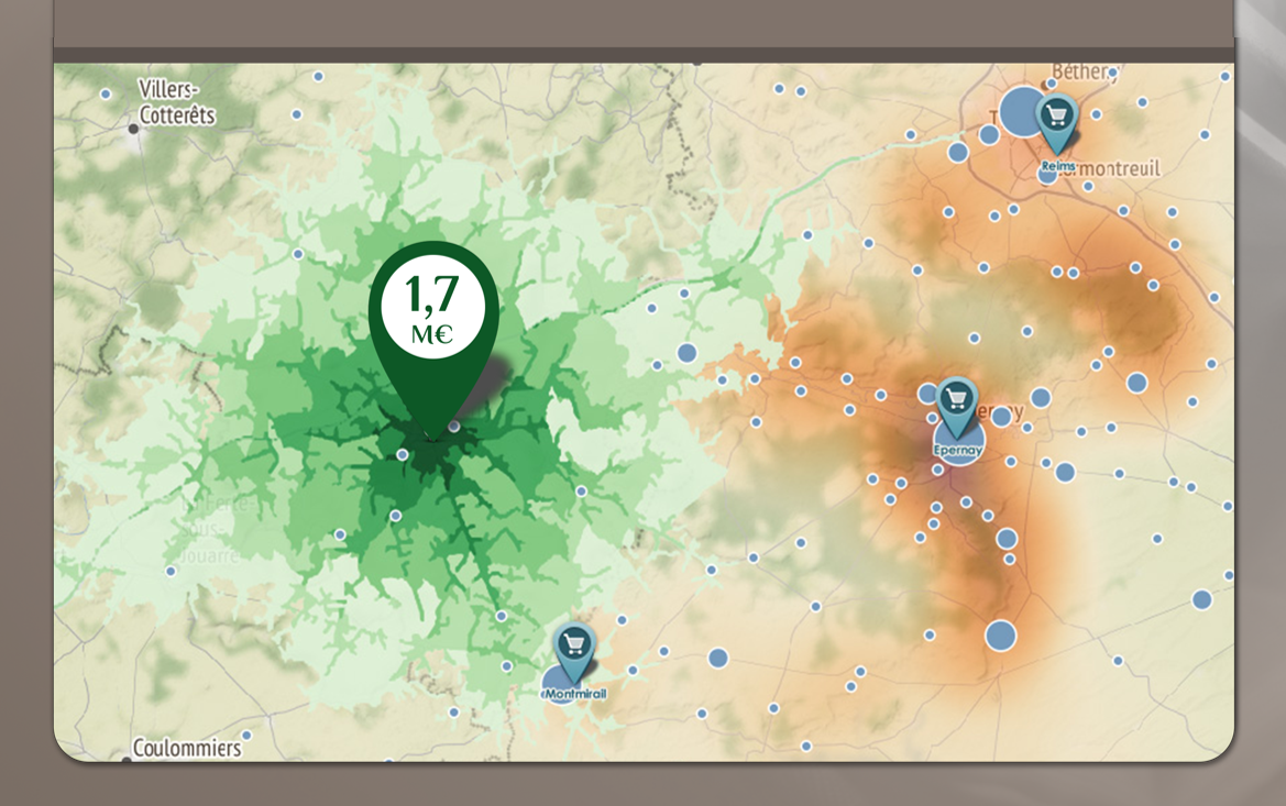 You want to simulate the projected turnover of your future locations